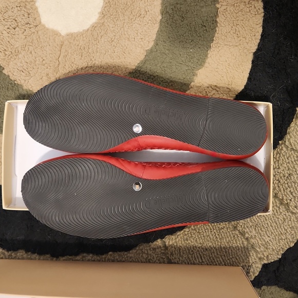 Michelle D Red Flats - Picture 2 of 4